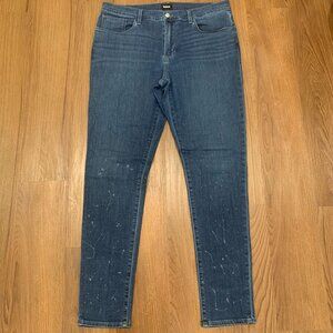 Mens Hudson Jeans Zane Skinny Jeans Paint Splatter Size 34